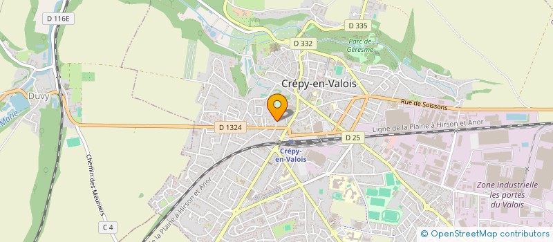 localisation de l'entreprise MONSIEUR THOMAS VOINDROT  CREPY-EN-VALOIS