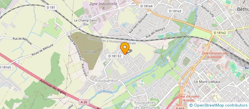 localisation de l'entreprise MONSIEUR THOMAS WALRICK  FOUQUEREUIL