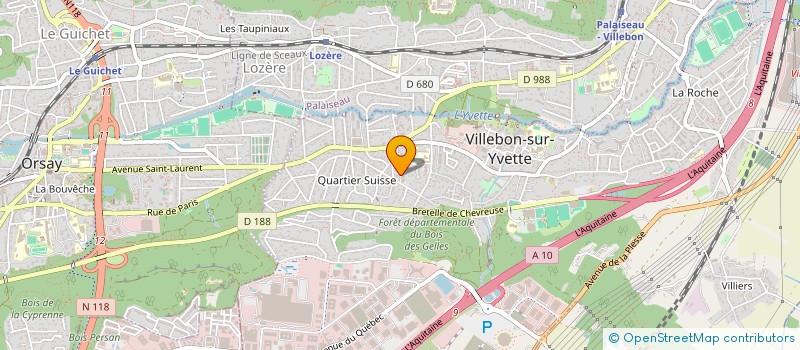 localisation de l'entreprise MONSIEUR THOMAS WEBER  VILLEBON-SUR-YVETTE