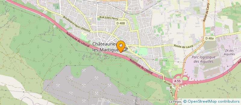 localisation de l'entreprise MONSIEUR THOMAS WELLENREITER THOMAS  CHATEAUNEUF-LES-MARTIGUES