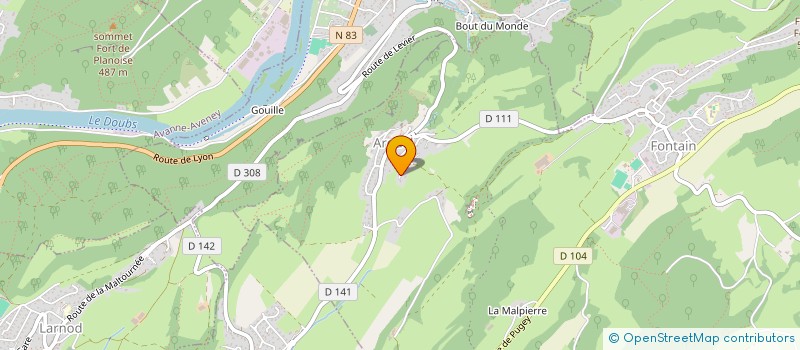 localisation de l'entreprise MONSIEUR THOMAS WETZEL  FONTAIN