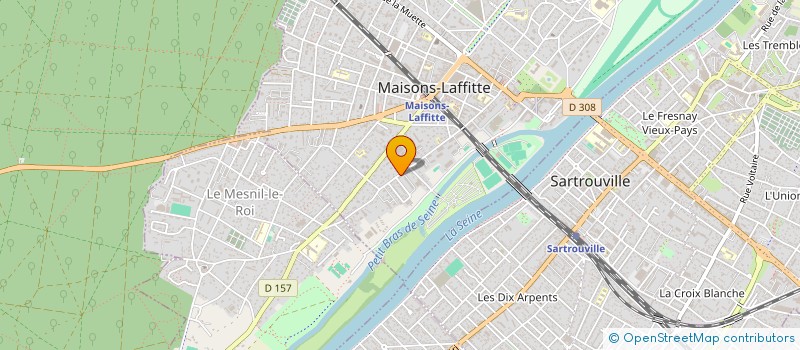 localisation de l'entreprise MONSIEUR THOMAS WICKHAM  MAISONS-LAFFITTE