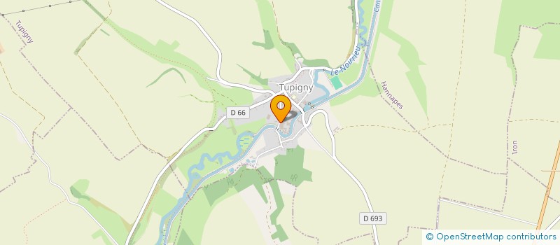 localisation de l'entreprise MONSIEUR THOMAS WILLEMAIN  TUPIGNY