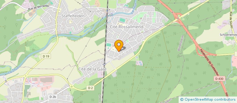 localisation de l'entreprise MONSIEUR THOMAS WOJTANIA  WITTELSHEIM