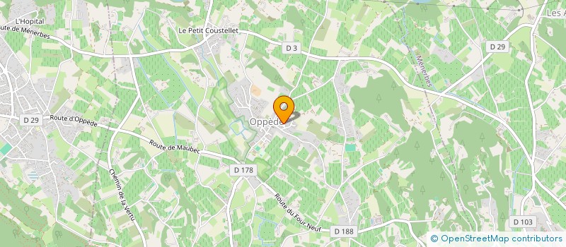 localisation de l'entreprise MONSIEUR THOMAS WUNDERLI  OPPEDE