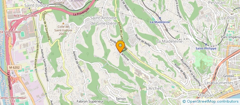 localisation de l'entreprise MONSIEUR THOMAS ZAGO à NICE