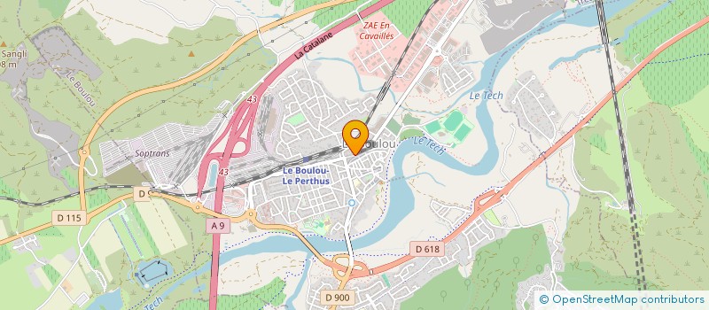 localisation de l'entreprise MONSIEUR THOMAS ZAROURI  LE BOULOU