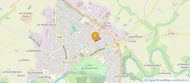 localisation de l'entreprise MONSIEUR THOMAS ZIMBARDO  BEAUPREAU-EN-MAUGES