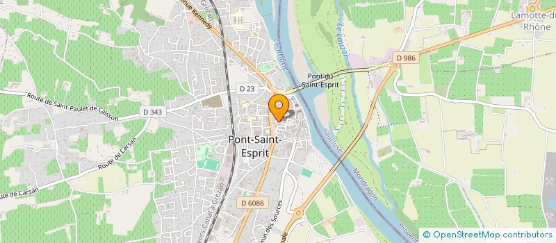 localisation de l'entreprise MONSIEUR THONGPHAN DUYNINH  PONT-SAINT-ESPRIT