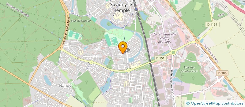 localisation de l'entreprise MONSIEUR THUC DUNG NGUYEN  SAVIGNY-LE-TEMPLE