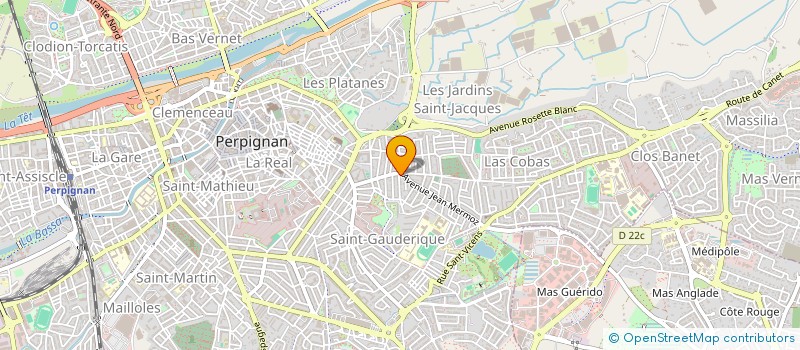 localisation de l'entreprise MONSIEUR THUPTEN TASHI  PERPIGNAN