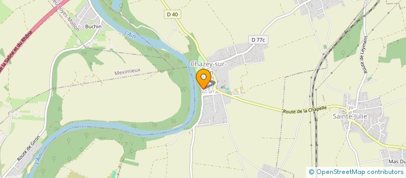 localisation de l'entreprise MONSIEUR THYAN PONT  CHAZEY-SUR-AIN