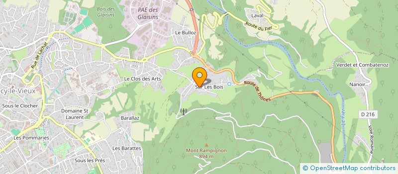 localisation de l'entreprise MONSIEUR THYL VAN DE VELDE à ANNECY