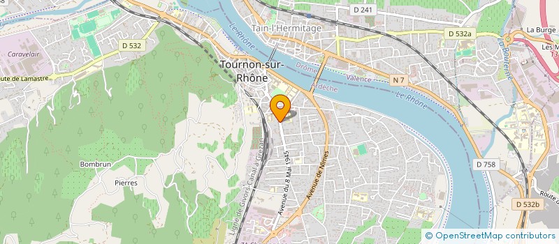 localisation de l'entreprise MONSIEUR THYLLER PIDOUX à TOURNON-SUR-RHONE