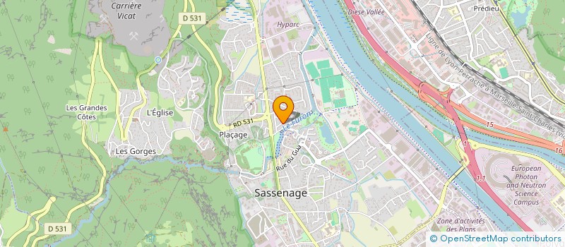 localisation de l'entreprise MONSIEUR TIAGO AFONSECA HENRIQUES  SASSENAGE