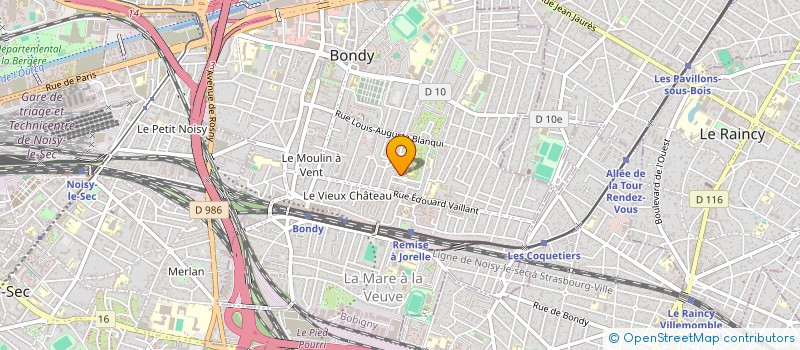 localisation de l'entreprise MONSIEUR TIAGO CHAINE  BONDY