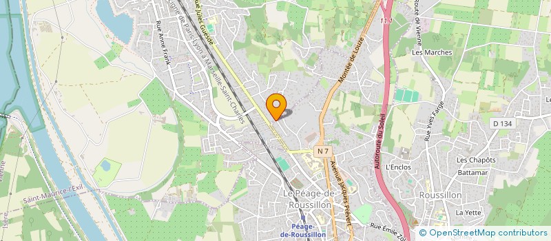 localisation de l'entreprise MONSIEUR TIAGO CUNHA SIMOES  LE PEAGE-DE-ROUSSILLON