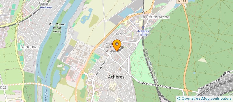 localisation de l'entreprise MONSIEUR TIAGO DA COSTA PEREIRA  ACHERES