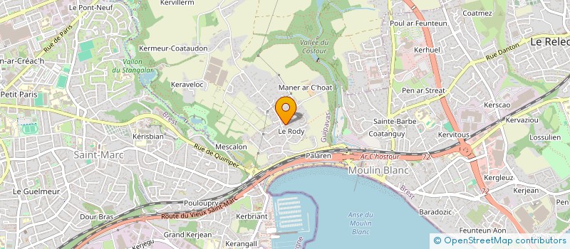 localisation de l'entreprise MONSIEUR TIAGO DO ROSARIO  GUIPAVAS