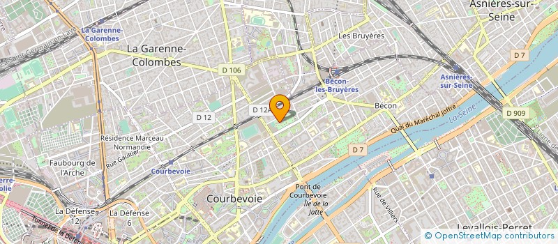 localisation de l'entreprise MONSIEUR TIAGO LE MEUR à COURBEVOIE