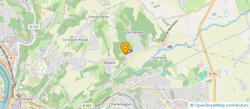 localisation de l'entreprise MONSIEUR TIAGO LOPES CASTRO  PONT-EVEQUE