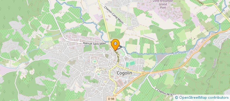 localisation de l'entreprise MONSIEUR TIAGO LOYOLA ASTORI  COGOLIN