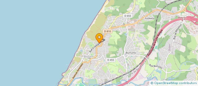 localisation de l'entreprise MONSIEUR TIAGO PINHO DA SILVA à BIDART