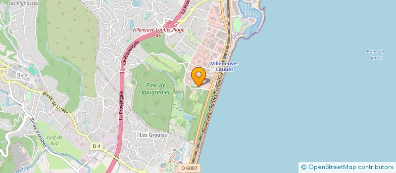 localisation de l'entreprise MONSIEUR TIAGO SEMEDO PEREIRA à VILLENEUVE-LOUBET