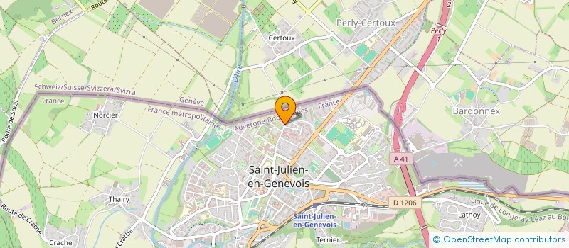 localisation de l'entreprise MONSIEUR TIAGO SILVA PEREIRA  SAINT-JULIEN-EN-GENEVOIS