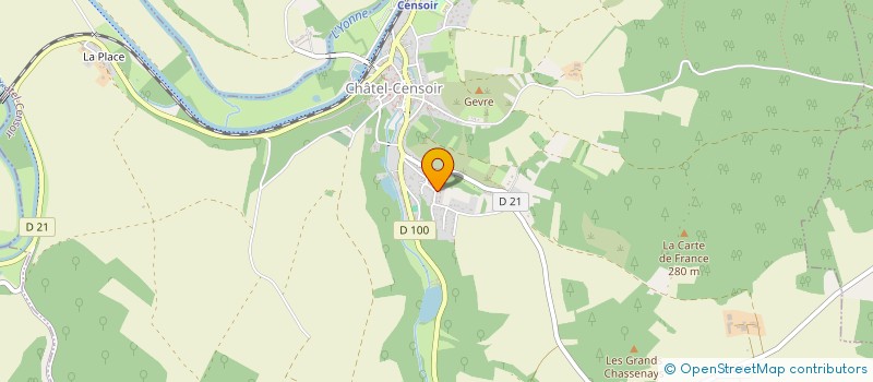 localisation de l'entreprise MONSIEUR TIAGO TAIA SABINO  CHATEL-CENSOIR