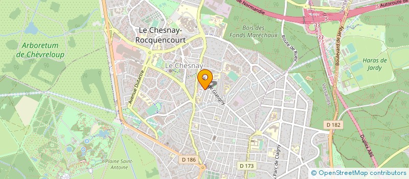 localisation de l'entreprise MONSIEUR TIAGO TEIXEIRA PINTO  LE CHESNAY-ROCQUENCOURT