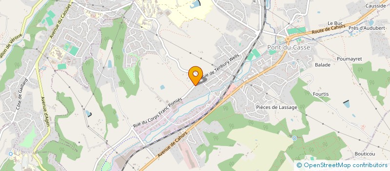 localisation de l'entreprise MONSIEUR TIAGO TEIXEIRA PINTO  PONT-DU-CASSE