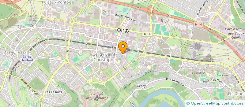 localisation de l'entreprise MONSIEUR TIANA RAKOTOMALALA  CERGY