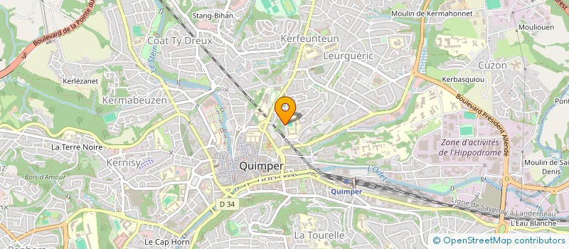 localisation de l'entreprise MONSIEUR TIBERIU RACEAN à QUIMPER