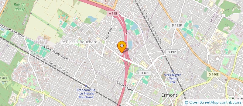 localisation de l'entreprise MONSIEUR TIBURCE LE MEUR  LE PLESSIS-BOUCHARD