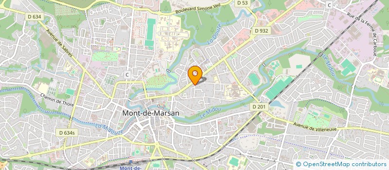 localisation de l'entreprise MONSIEUR TICHIQUE DITU MONA SAMU  MONT-DE-MARSAN
