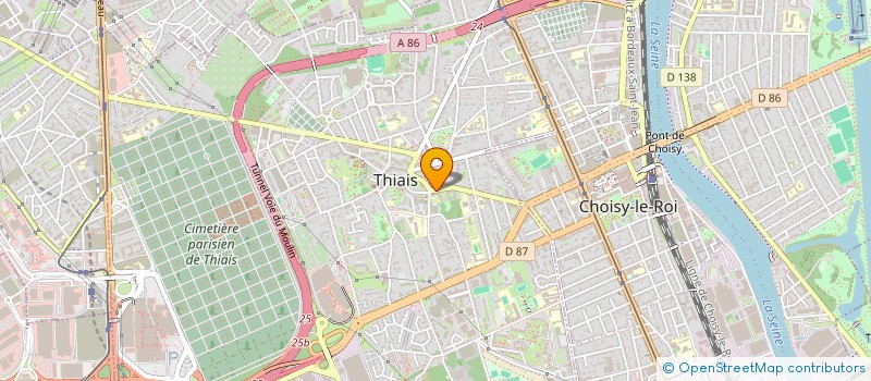 localisation de l'entreprise MONSIEUR TIDIANE CUENIN  THIAIS