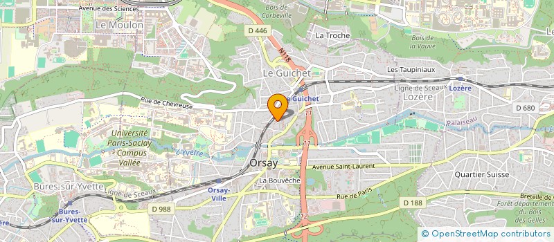 localisation de l'entreprise MONSIEUR TIDIANE DIAGANA  ORSAY