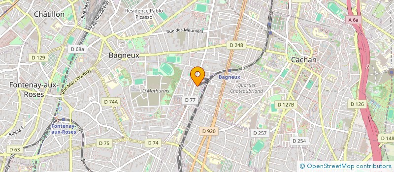 localisation de l'entreprise MONSIEUR TIDIANE TALL à BAGNEUX