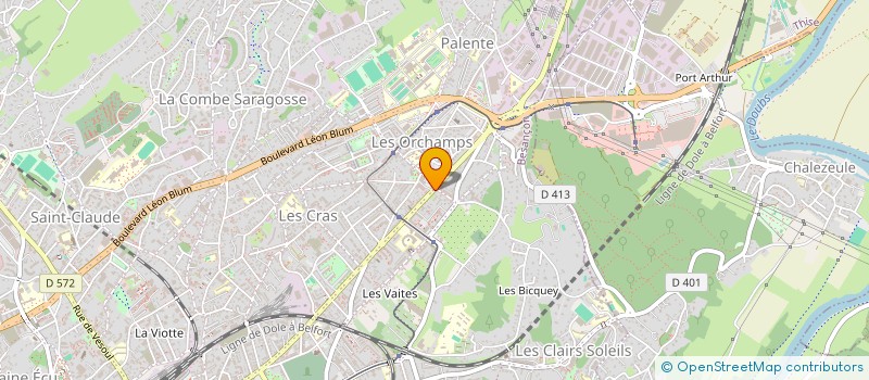 localisation de l'entreprise MONSIEUR TIDJANE SECK  BESANCON