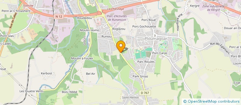 localisation de l'entreprise MONSIEUR TIDJI CORSELLIS  PLOUMAGOAR