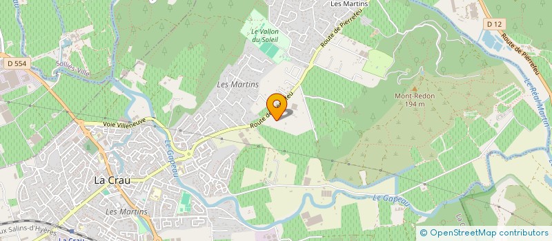 localisation de l'entreprise MONSIEUR TIDJY DEBORD  LA CRAU