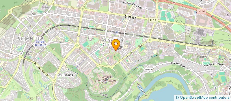 localisation de l'entreprise MONSIEUR TIEBA OUSMANE SISSOKO  CERGY