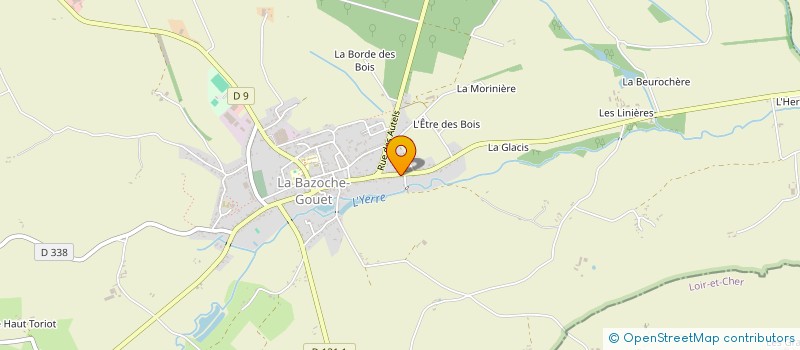localisation de l'entreprise MONSIEUR TIEPHAINE MORICE à LA BAZOCHE-GOUET