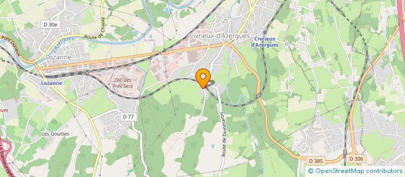 localisation de l'entreprise MONSIEUR TIERRY LISSOT  CIVRIEUX-D'AZERGUES