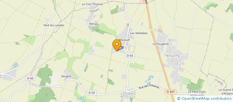 localisation de l'entreprise MONSIEUR TIFAINE DOUAUD à CHALAIS
