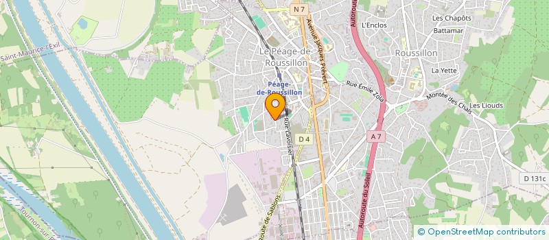 localisation de l'entreprise MONSIEUR TIHOMIR HRISTOV  LE PEAGE-DE-ROUSSILLON