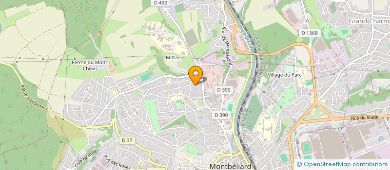 localisation de l'entreprise MONSIEUR TIJANI ADAM TIJANI  MONTBELIARD