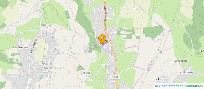 localisation de l'entreprise MONSIEUR TIJANI MARMOUCHE  CREUZIER-LE-NEUF