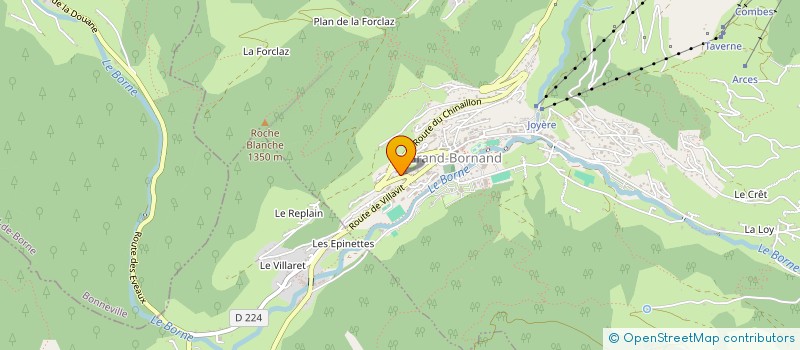 localisation de l'entreprise MONSIEUR TILBY VATTARD  LE GRAND-BORNAND